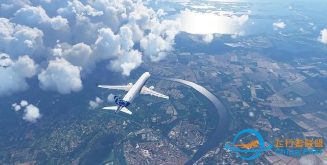 《微軟模擬飛行：2020》萬米高空，一覽無余，腳下就是你家-8128