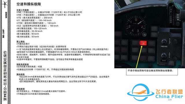 模擬飛行 DCS Mi-24P直升機 中文指南 11.1空速和操縱極限-1435