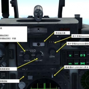 模擬飛行 F-5E Tiger II虎2 中文指南 3.3雷達(dá)面板